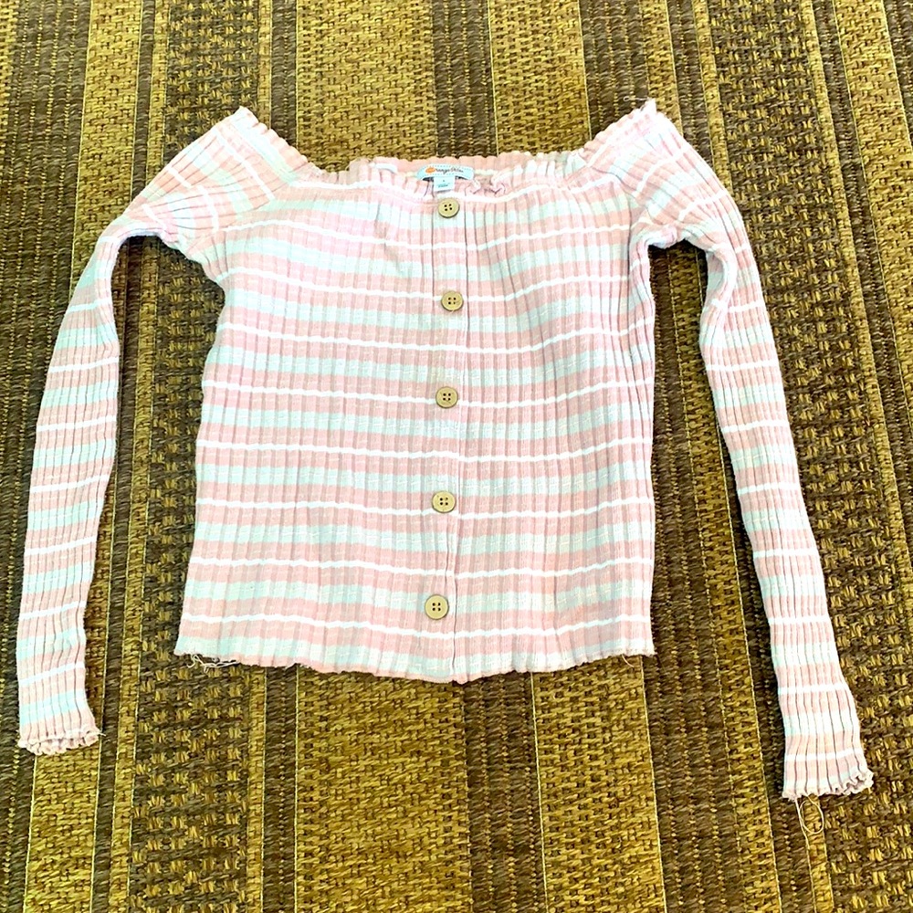 Orange kiss crop top